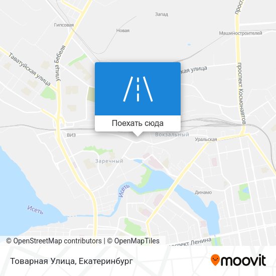 Карта Товарная Улица