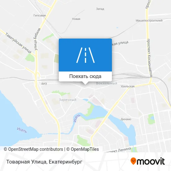 Карта Товарная Улица