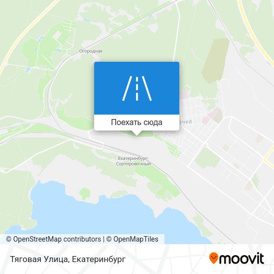 Карта Тяговая Улица