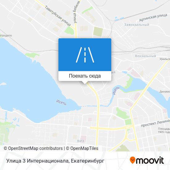 Карта Улица 3 Интернационала