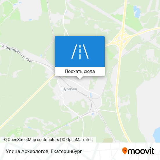 Карта Улица Археологов