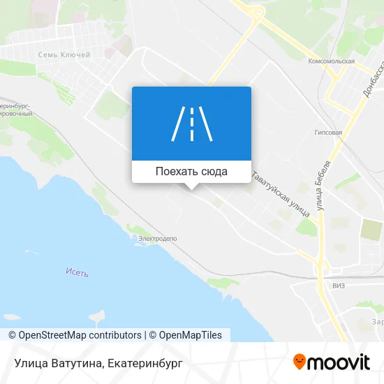 Карта Улица Ватутина