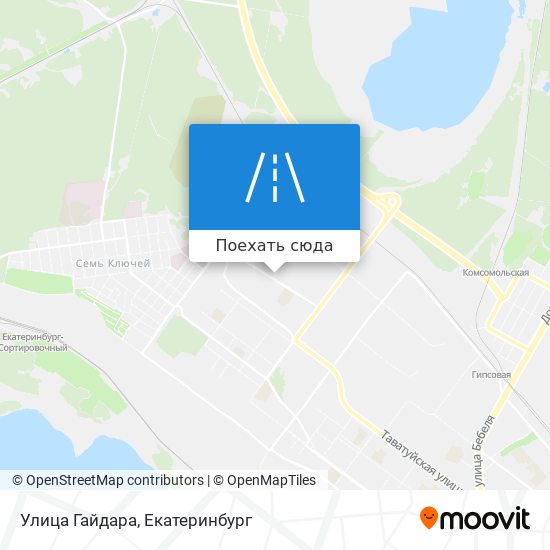 Карта Улица Гайдара