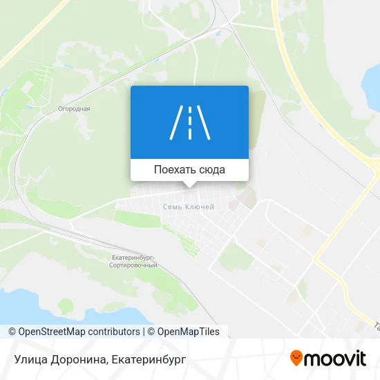 Карта Улица Доронина