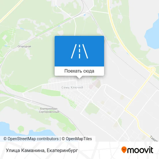 Карта Улица Каманина