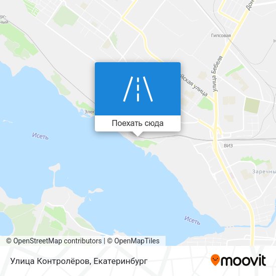 Карта Улица Контролёров