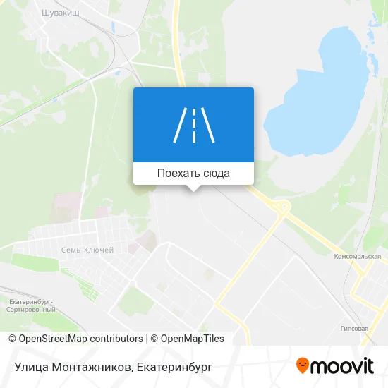 Карта Улица Монтажников