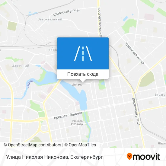 Карта Улица Николая Никонова