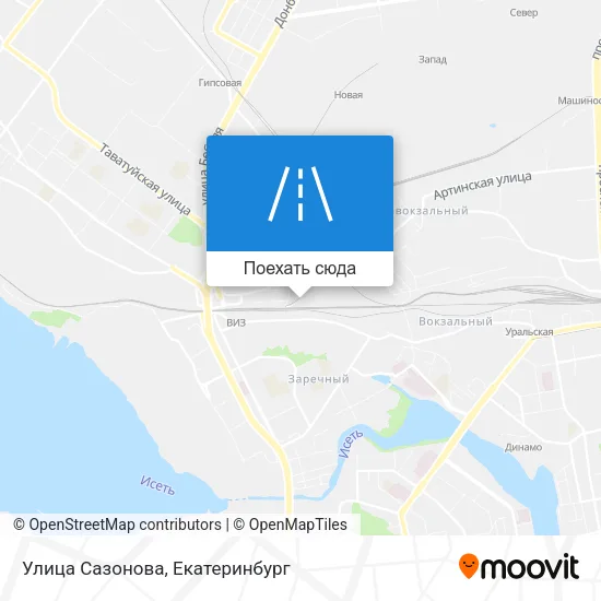 Карта Улица Сазонова