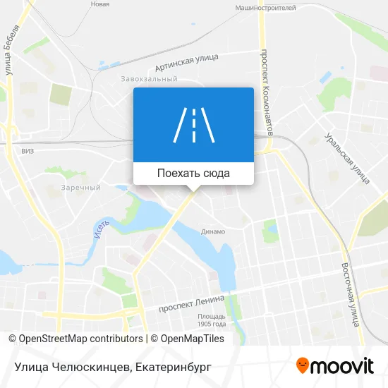 Карта Улица Челюскинцев