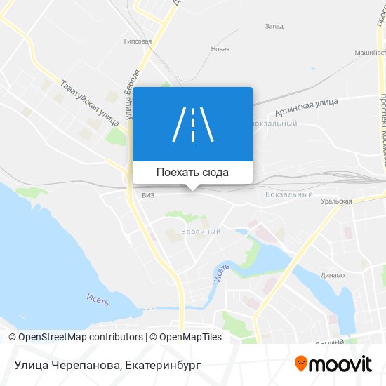 Карта Улица Черепанова