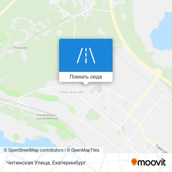 Карта Читинская Улица