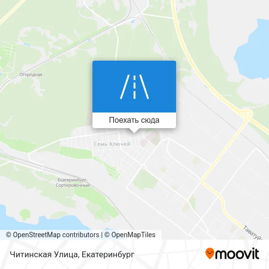 Карта Читинская Улица