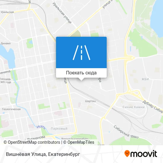 Карта Вишнёвая Улица