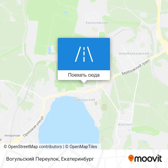 Карта Вогульский Переулок