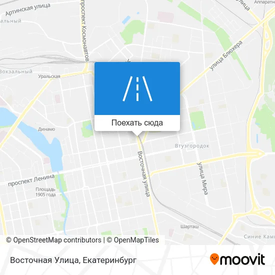 Карта Восточная Улица