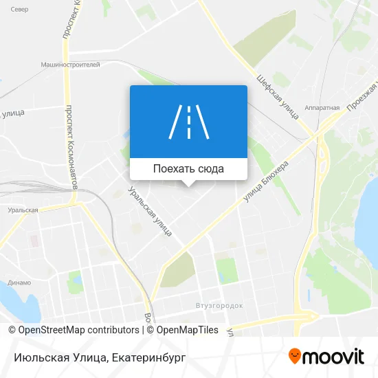 Карта Июльская Улица