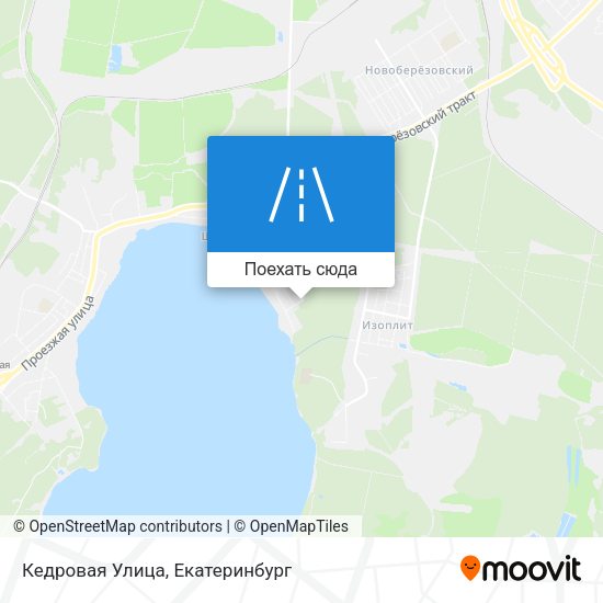 Карта Кедровая Улица