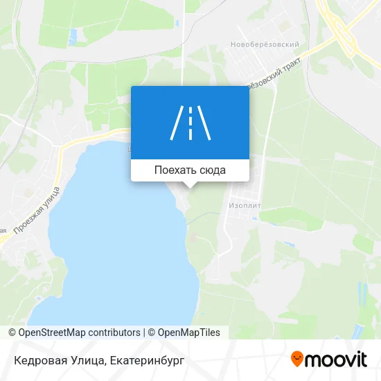 Карта Кедровая Улица