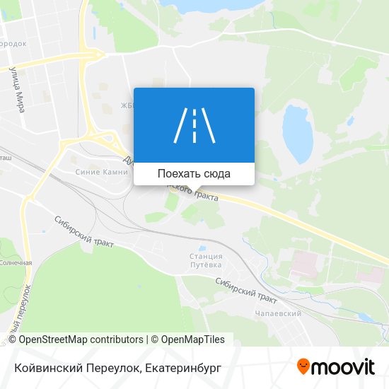 Карта Койвинский Переулок