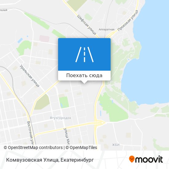 Карта Комвузовская Улица