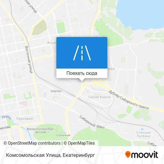 Карта Комсомольская Улица