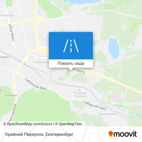 Карта Крайний Переулок
