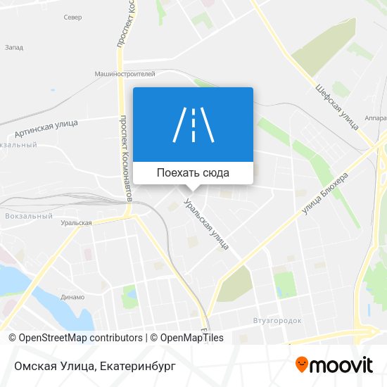 Карта Омская Улица