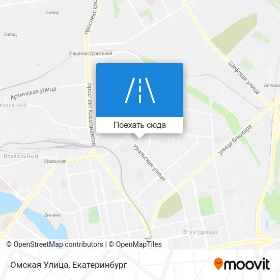 Карта Омская Улица