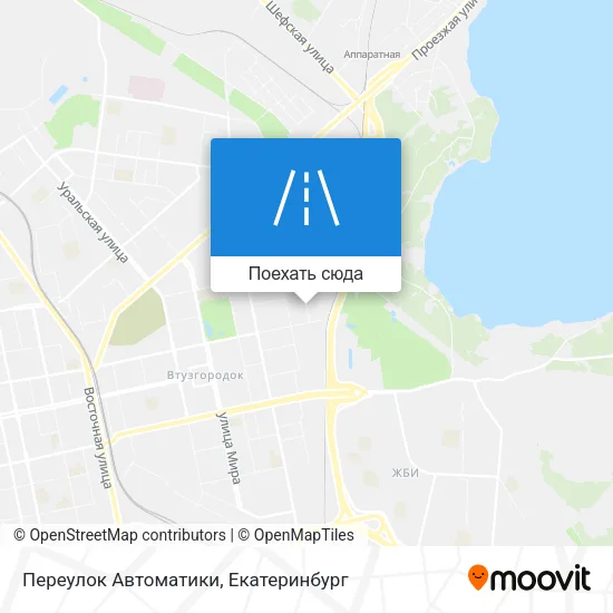 Карта Переулок Автоматики