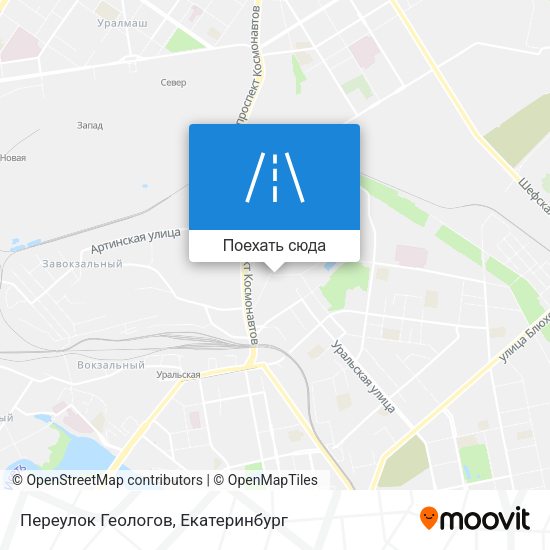 Карта Переулок Геологов