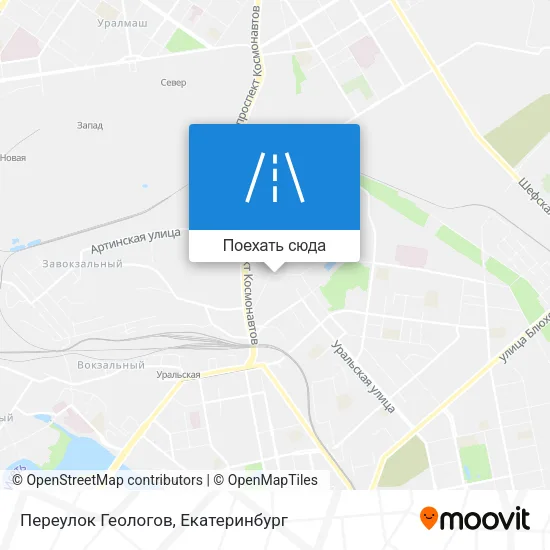 Карта Переулок Геологов