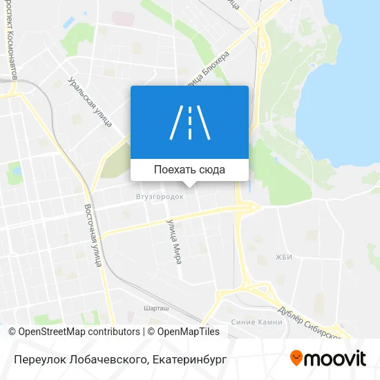 Карта Переулок Лобачевского