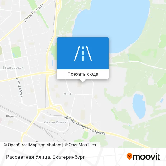 Карта Рассветная Улица