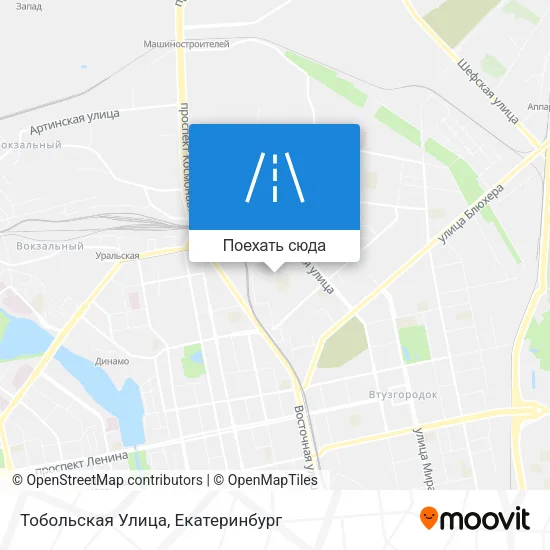 Карта Тобольская Улица
