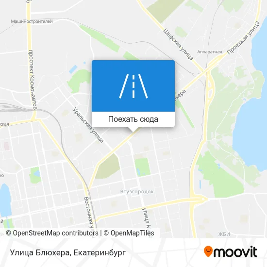 Карта Улица Блюхера