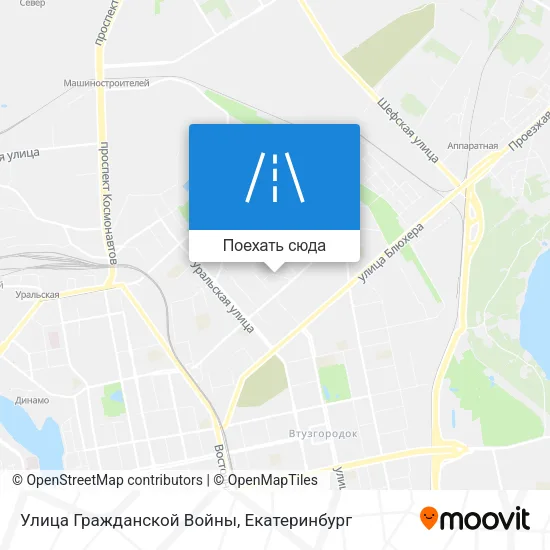 Карта Улица Гражданской Войны
