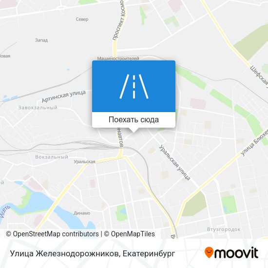 Карта Улица Железнодорожников