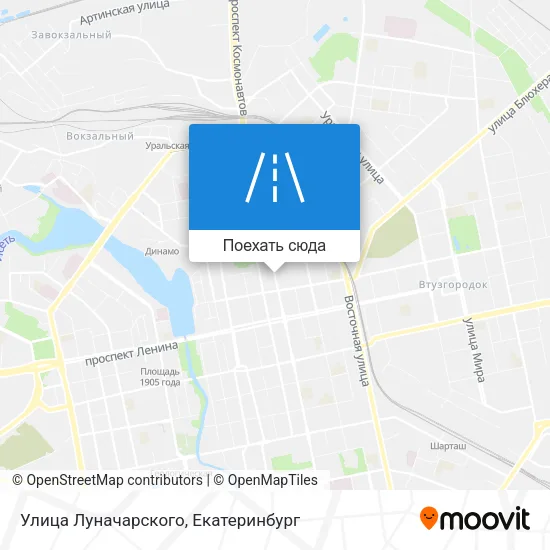 Карта Улица Луначарского