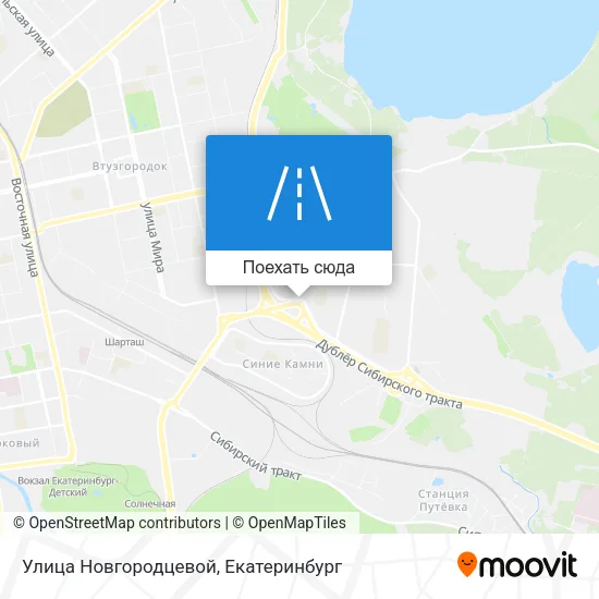 Карта Улица Новгородцевой