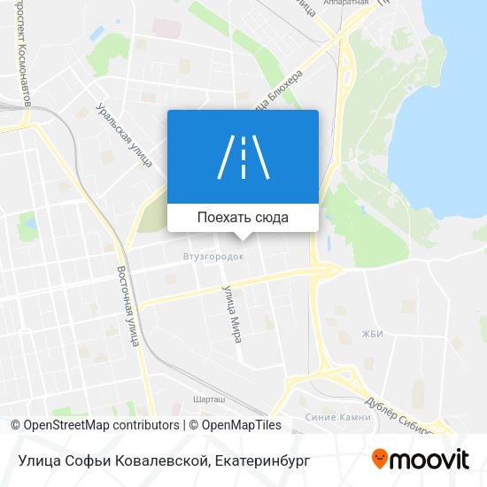 Карта Улица Софьи Ковалевской