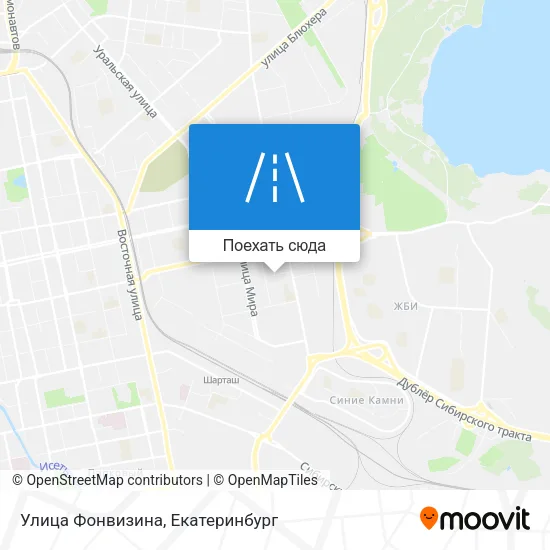 Карта Улица Фонвизина