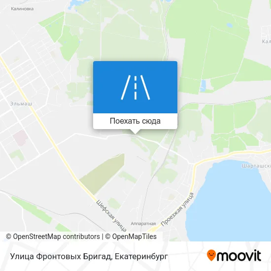 Карта Улица Фронтовых Бригад
