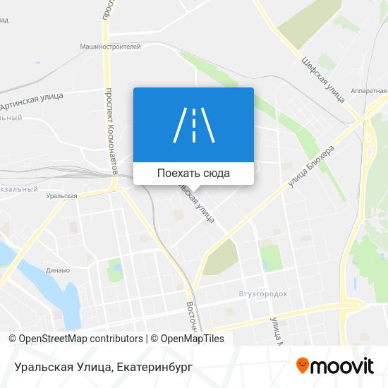 Карта Уральская Улица