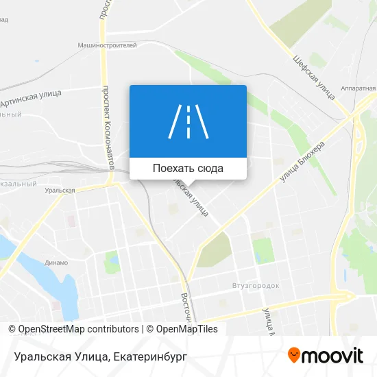 Карта Уральская Улица