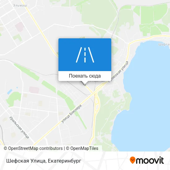 Карта Шефская Улица