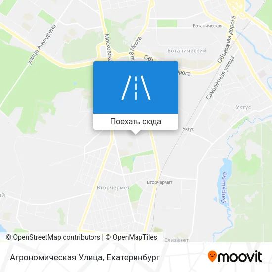 Карта Агрономическая Улица