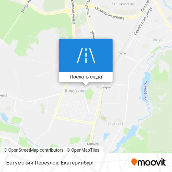 Карта Батумский Переулок