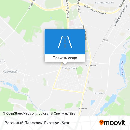 Карта Вагонный Переулок