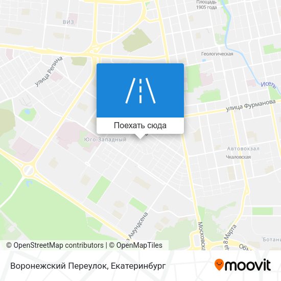 Карта Воронежский Переулок